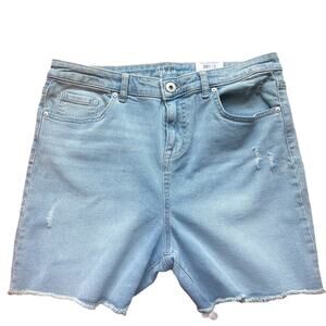 NWT Style & Company Jean Shorts Woman's Size 10 Blue High Rise Slimming